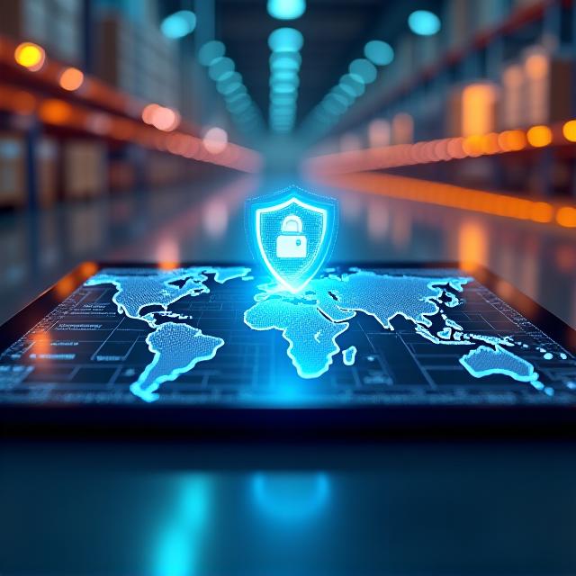 Data security visualization in logistics context